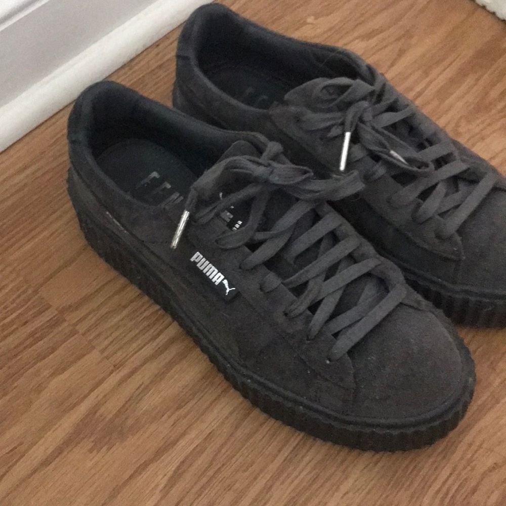 puma fenty grey sneakers